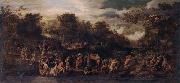 unknow artist Moses and the israelites with the ark painting
